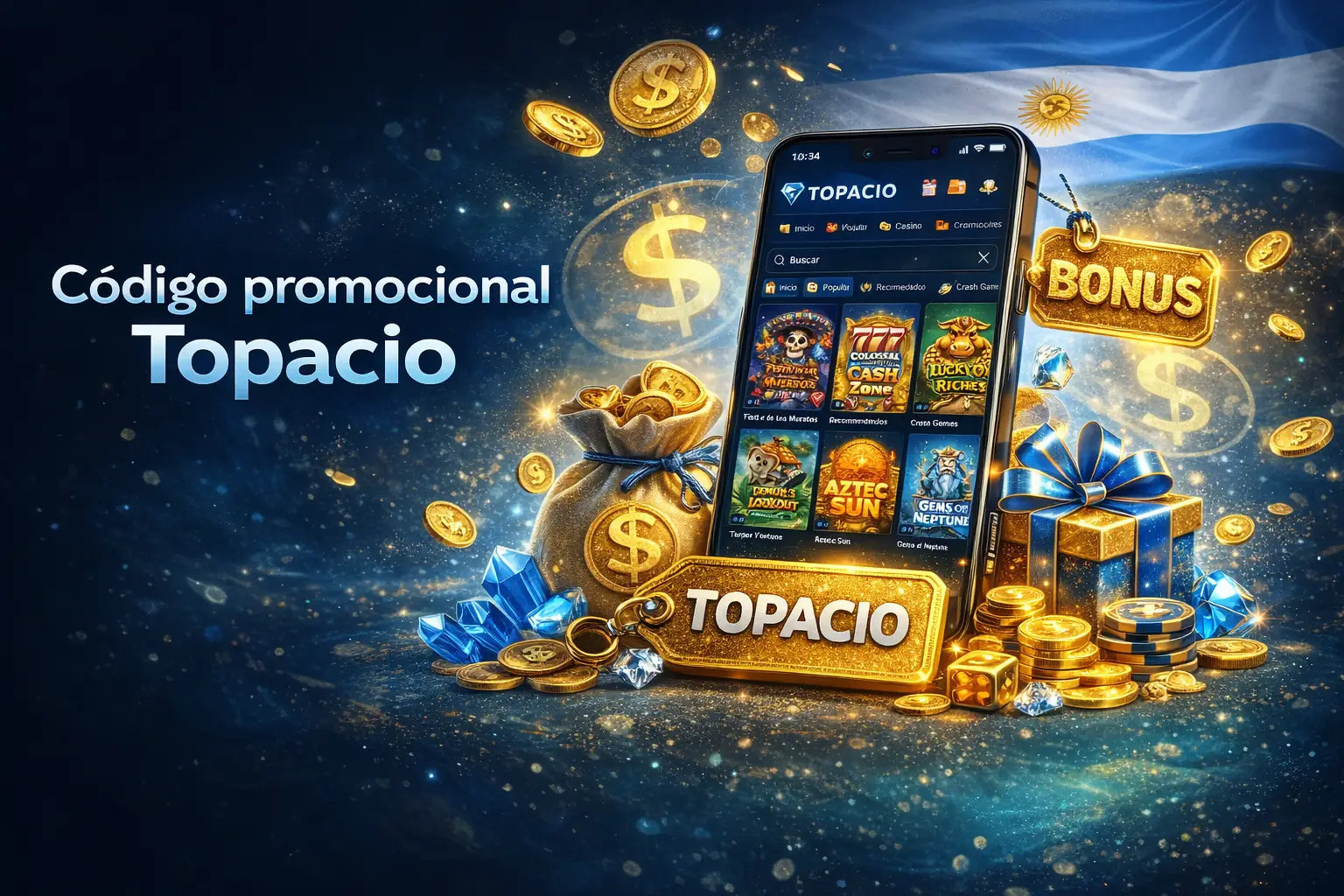 Código promocional Topacio Bet Argentina 2026: guía completa de bonos