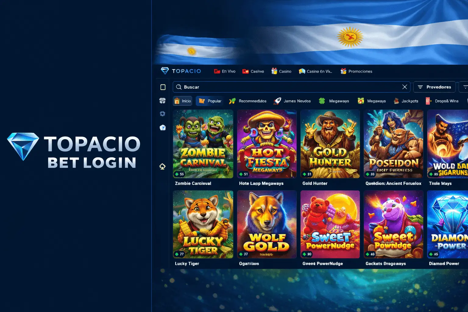 Topacio Bet login