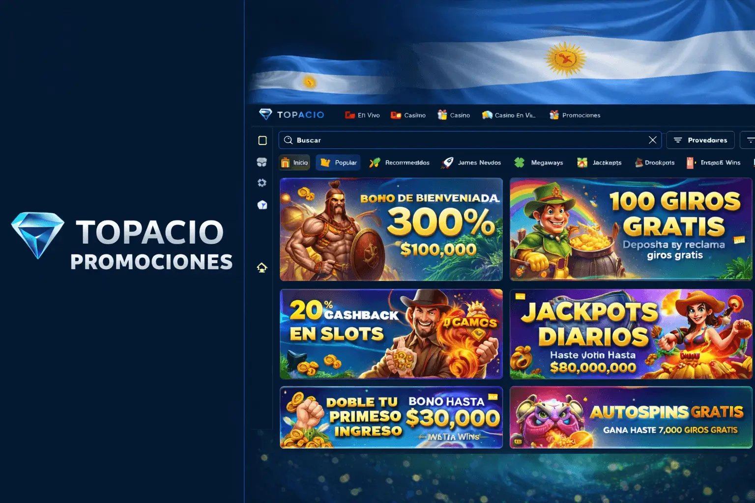 Topacio Bet promociones